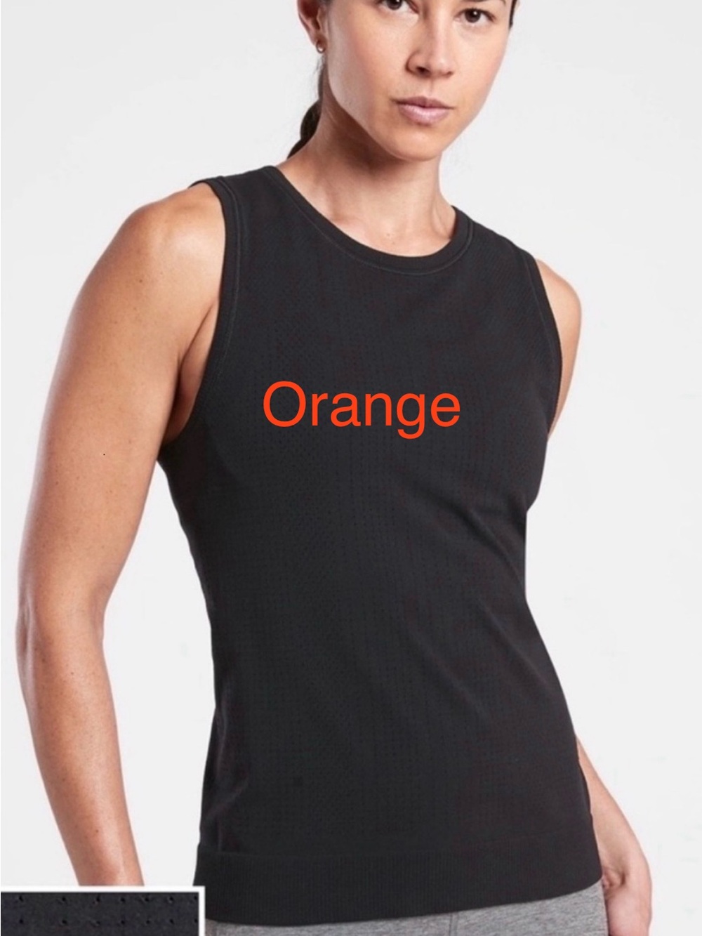 Athleta Momentum Seamless Tank Top Orange Size XL Workout Gym